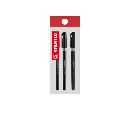 BOLIGRAFO STABILO NEGRO EXCEL BLIST X 3 UNDS