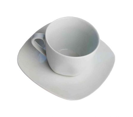 TAZA C/PLATITO BLANCO 220CC MOD 1