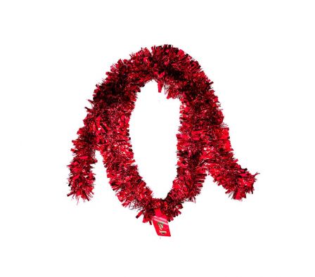 BOA ROJO METALIZADO 2MTS P/ARBOL 8CM REF 670-22