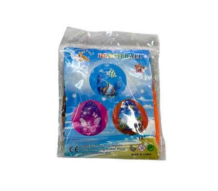 PELOTA D/PLAYA ESTAMPADA 16CM REF 1446-10