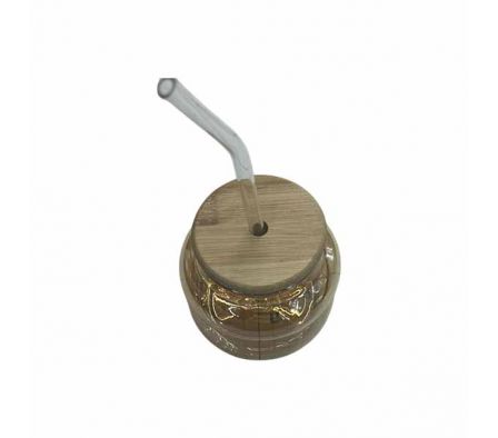 VASO C/TAPA 8X9CM VIDRIO REF 66254-28