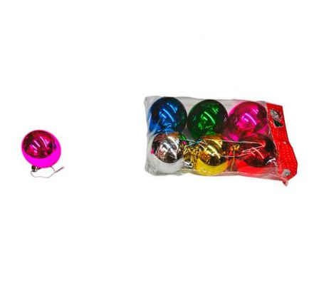 GLOBO NAV LISO FUCSIA E/BOLSA 7CM 6PCS REF 9179-50