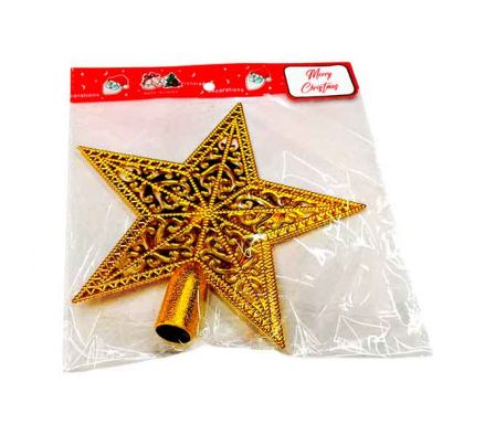 PUNTERA P/ARBOL DORADA 19X19CM E/BOLSA REF 9179-11