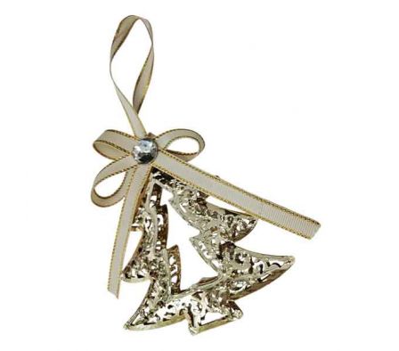 ADORNO NAV COLGANTE ARBOL C/CINTA 10,5X10X1,1CM RE