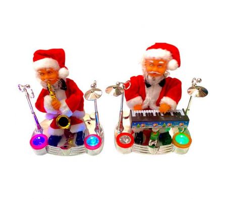 MUÑECO PAPA NOEL MUSICAL 20X17CM REF B1-157-182-19