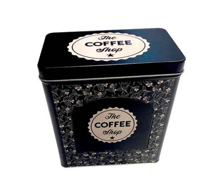 FRASCO P/CAFÉ 16X9,6X7,5CM LATA REF 9412-26