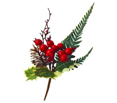 RAMA FLOR NAV ACEVO C/PINO 23CM REF 0432-15