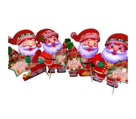 DECORACION PAPA NOEL C/LUZ 41CM REF 9206A-15