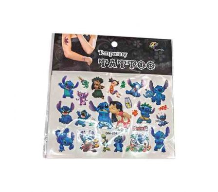 TATUAJES TEMPORAL D/STITCH 17X16CM REF 22701-6