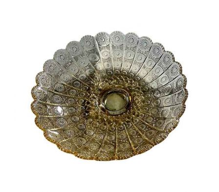 FRUTERA MARRON DISEÑO GEOMETRICO VIDRIO REF 66254-