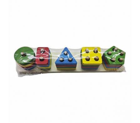 ROMPECABEZA DIDACTICO FIGURAS GEOMETRICAS 15X5CM M