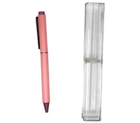 BOLIGRAFO NEGRO ESTAMP ROSADO REF 22712-2